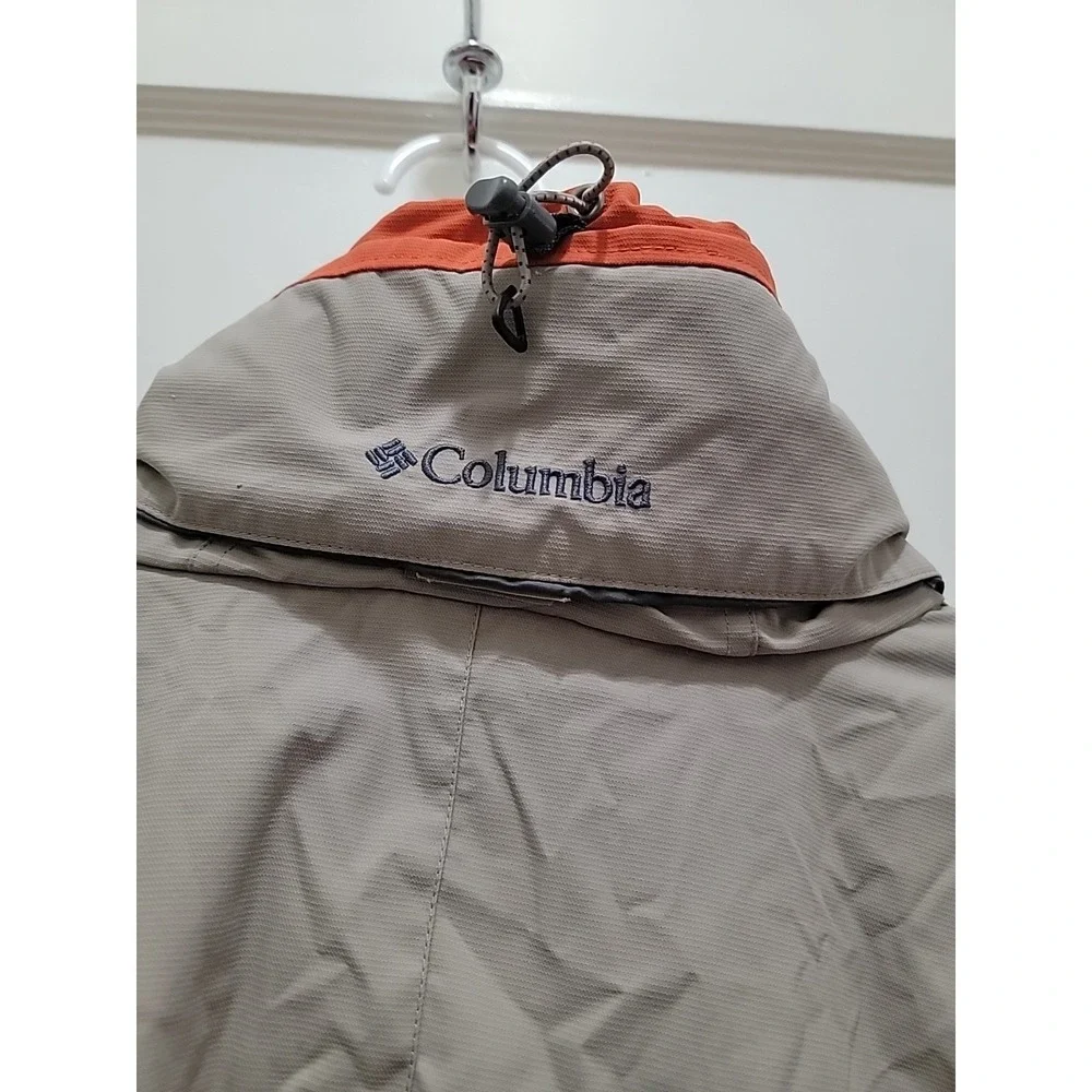Columbia Jacket Men's XL Tan Gray Orange Interchange Reversible-Lining Full Zip